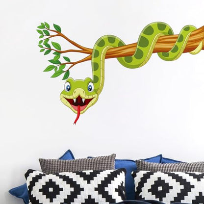 Removable Snake Vinyl Wall Stickers Peel and Stick Waterproof Snake Wall Decal for Living Room Kids Bedroom Playroom Nursery Decor - style: Snake