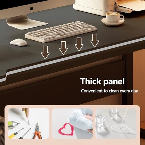 Gaming Desk Computer Writing Table Student Art Modren Simple Style PC Wood Suitable for Home, Office - color: Black, size: 47.2*23.6