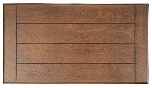 SAFAVIEH Furniture - Primrose 3-Drawer Console Table - Brown - Solid Wood - Farmhouse Classic Design - Ideal for Entryway, Living Room, Hallway, 23.5" W x 13" D x 29.5" H (CNS5707C) - color: Brown