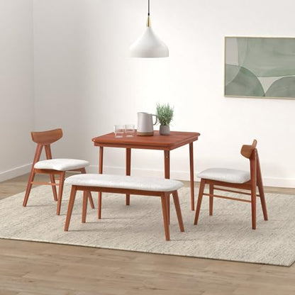 Stakmore Classic Straight Edge Square Wood Folding Table, 32x32, Oak | Foldable Card Table, Wooden Tabletop Furniture for Cards, Board Games & Dining - color: Light Brown
