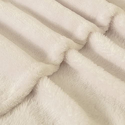BEDELITE Fleece Blanket Soft Plush King Size Bed Blanket Beige 108"x90" | Ultra Soft Fleece, Plush Microfiber, Lightweight Warmth, All Season Comfort, Fade Resistant, Machine Washable - color: Beige, size: King(108"x90")
