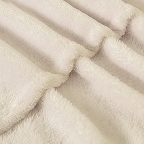 BEDELITE Fleece Blanket Soft Plush Twin Size Blanket Beige 60"x80" | Ultra Soft Fleece, Plush Microfiber, Lightweight Warmth, All Season Comfort, Fade Resistant, Machine Washable, Couch Sofa Bed - color: Beige, size: Twin(60"x80")