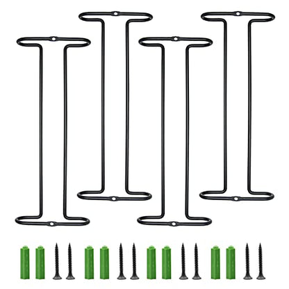 10 Inch Wine Glass Rack Under Cabinet Shelf Stemware Storage Hanging Hanger Organizer Glasses Holder with Drying Under Counter Metal for Kitchen and Bar Set of 4 Black - size: set of 4 black, style: Double Opening