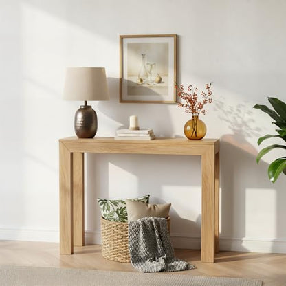Plank+Beam Modern Console Table, 46 Inch, Blonde | Non-Toxic Finishes, Versatile Design, Modern Design, Easy Assembly, Modern Style, Quick Setup, Solid Wood - color: Blonde, size: 46 Inch