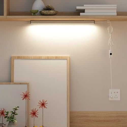 ASOKO 12 Inch Under Counter LED Lights Dimmable 5000K Plug in Desk 2Pack | ASOKO Under Cabinet LED Light Strip, Dimmable 5000K Plug in Counter Lighting for Kitchen Desk Shelf Display Case, 2Pack - color: Daylight White, size: 12Inch-2Pack