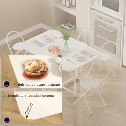 Space Saving Drop Leaf Table, Easy Movement, Compact Dining Table,Seats 2-6, Sturdy Wood Top, Sturdy Duty Drop Leaf Tables, Suitable for Kitchen, Dining Room, Studio(1.2m) - size: 1.2m