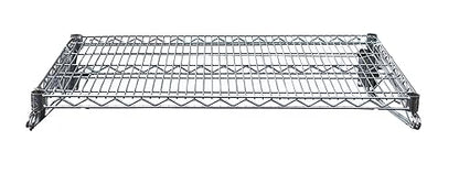 Heavy Duty Chrome Wire Wall Shelf – NSF Certified Commercial Storage Rack, Adjustable Brackets, Steel Wire Shelf for Kitchen, Garage, Pantry, Restaurant (14" x 48") - size: 14" x 48"