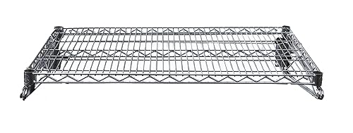 Heavy Duty Chrome Wire Storage Wall Shelf (14" x 60") - size: 14" x 60"