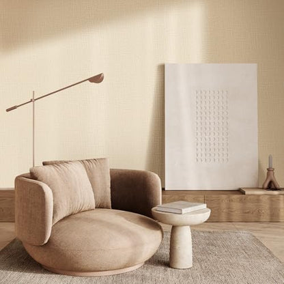 WADILE Grasscloth Peel and Stick Wallpaper 15.7in x 196.8in, Textured Contact Paper for Cabinets, Faux Linen Wall Paper Pull and Stick, Fabric Vinyl Wallpaper Self Adhesive Beige | Textured contact paper, Faux linen, Vinyl material, Cabinets, Self adhesiv
