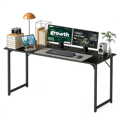 BestOffice Computer Desk,Home Office Desk, Modern Simple Style for Home Office Study Writing (Black, 55 Inch) - color: Black, size: 55 Inch