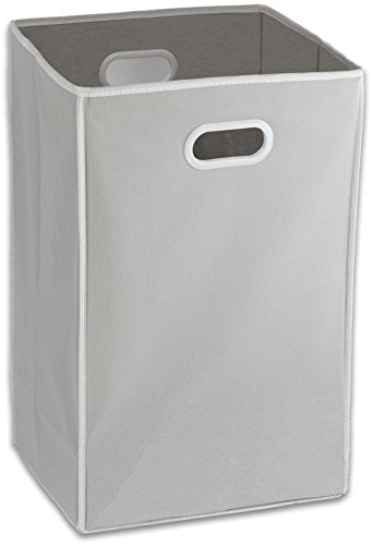 Simple Houseware Foldable Closet Laundry Hamper Basket, Grey - color: Grey