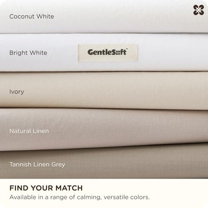Bedsure PureWoven 100% Cotton Slub Weave Duvet Cover Set, Full Set, 3-PC | Luxury Linen-Like Textured Bedding Set, Double-Stitched, Easy to Change, Zipper Closure, Slub Tannish Linen Grey, 80" X 90" - color: 33 - Slub Tannish Linen Grey (No Comforter), si