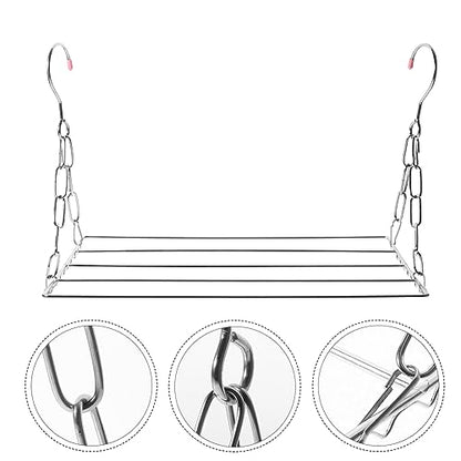 IMIKEYA Stainless Steel Compact Laundry Drying Rack Multi-Functional for Kitchen Clothing Shoes
