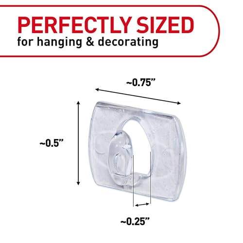Command Indoor Mini Light Clips, Damage Free Hanging Christmas Lights, Mini Wall Clips for Hanging Indoor Christmas Decorations, Lights and Cables, 90 Count - style: 90 Clips
