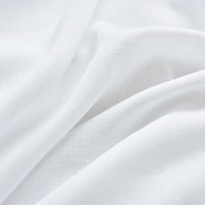 Lino Rosa Pinch Pleated Bathroom Window Curtain, Short White Sheer Privacy Curtain that Light in, 24 x 30 Inch Length - color: White, size: 24"W x 30"L (Pack of 1)