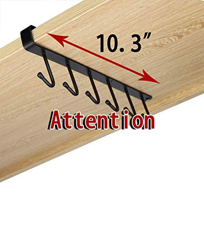 Mug Holder,Coffee Cup Holder,Kitchen Utensil Storage Hook,Cabinet Storage Hook,Wall Mounted Home Storage Hooks for Pots,Pans,Spoons,Spatulas,and Cooking Accessories and Other Kitchen Hardware-2 Pcs