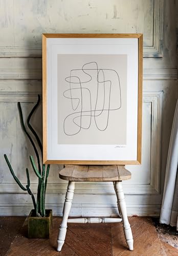 Abstract Line Art Print, Minimalist Living Room Wall Art Decor, Minimalist Living Room Decor, Abstract Line Art Print Poster,271