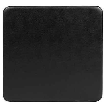 Flash Furniture Mindy Kids Folding Table, Black | Vinyl Padded Top, Powder Coated Locking Legs, Daycare - color: Black, size: Table