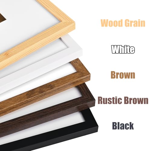 8.5x11 Picture Frame Black Set of 9, Diploma Frame with Acrylic Plexiglass for Pictures, Certificate Degree Document Frame Tabletop and Wall Mounting Display - color: Black, size: 8.5x11