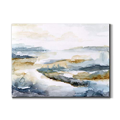 Renditions Gallery Canvas Nature Wall Art Home Paintings & Prints Colorful Coastal Waves Modern Abstract Wall Hanging Artwork Decorations for Bedroom Living Room Office Kitchen - 8"x12" LT10 - color: Abstract Waves (1), size: 12"L x 8"W