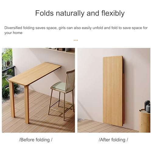 Wall Mounted Folding Bar Table, Space-Saving High Top Table for Kitchen, Living Room, Dining, Entryway - size: 75*60*75cm/29.5*24*29.5in