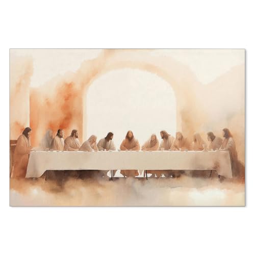 NLIEOPDA The Last Supper Bible Wall Art Religious Christian Jesus Canvas Poster Minimalist Modern Aesthetic Painting for Home Prayer Room Church Wall Decor 16X24 inch Unframed - color: Christian4-Unframed, size: 24"L x 16"W