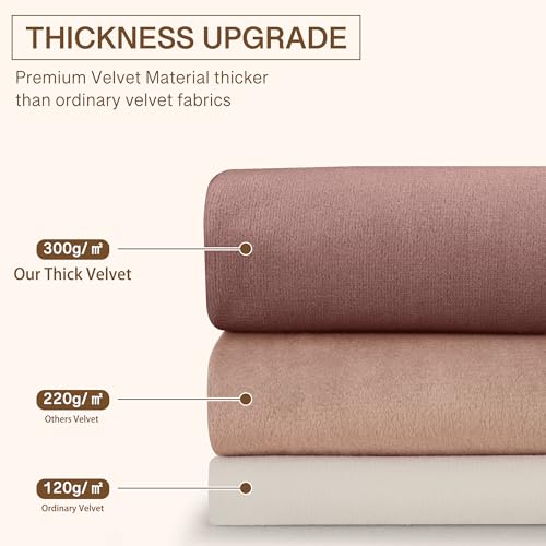Red Thermal Insulated Curtains for Living Room, W42 x L96, 2 Panels | 300GSM Rich Velvet, Christmas Holiday Gifts, Thermal Insulated, Privacy Protect, Noise Reducing, Theater Backdrops, Hallway - color: *Autumn Series - Red, size: 42"W x 96"L (Pack of 2)