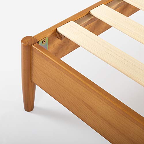 Zinus Allen Mid Century Wood Platform Bed Frame, Full - color: Natural, size: Full