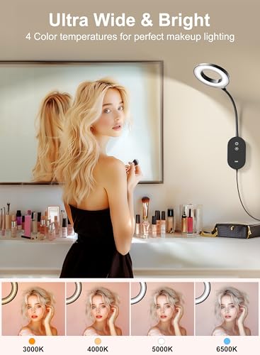 LED Wall Reading Light,Bedside Headboard Lights with 10W USB Output Fast, Wall Reading Lamps with 4 Color Modes & 5 Dimmable, Memory Function, 4-Hour Auto Off Ring Light Black - color: Black