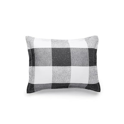 Amazon Basics Lightweight Microfiber Comforter Set, 3-Piece, Black/White Checkerboard, Full/Queen - color: Checkerboard Pattern, Black/White, size: Queen/Full