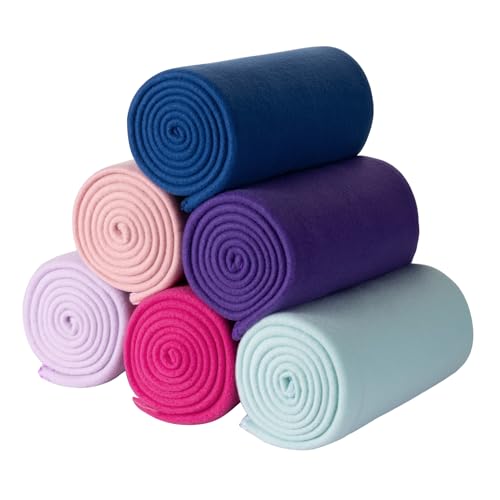 CAI TENG Fleece Throw Blanket Blankets Bulk 6 Pack Soft Lightweight for Kids Cozy Polar Fleece 50 x 60 Solid Pet-Friendly Colorful Bed Sofa Couch Fleece Fabric Travel Wedding Gift Outdoor Multicolor - color: Multicolor#3