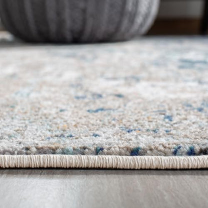 SAFAVIEH Madison Collection Accent Rug - 2'2" x 4', Grey & Blue, Modern Abstract Design, Non-Shedding & Easy Care, Ideal for High Traffic Areas in Entryway, Living Room, Bedroom (MAD460K) - color: Grey/Blue, size: 2'2" x 4' (Rectangular)