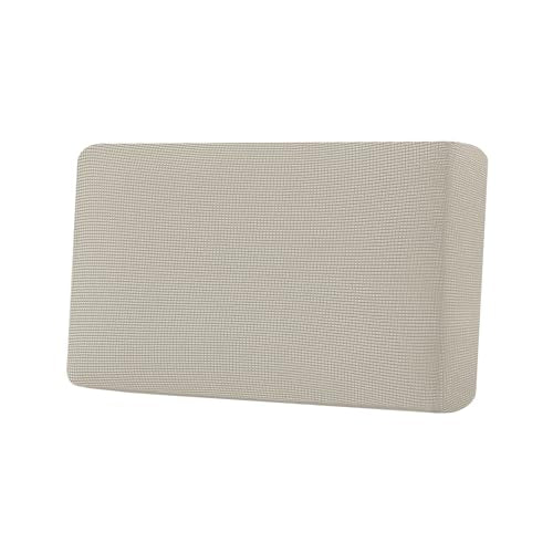 H.VERSAILTEX Super Stretch Individual Seat Cushion Covers Sofa Covers Couch Cushion Covers Slipcover Sets Thick Jacquard Textured Twill Fabric (1 Piece Loveseat Cushion Cover, Island Fossi) - color: Island Fossi, size: 1 Cushion Loveseat