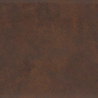 SIMPLIHOME Carlson 45" Wide Vegan Leather Rectangle Ottoman in Brown | Distressed chestnut brown, mid-century modern ottoman bench with a padded seat; footstool, footrest, or bedroom bench. - color: Distressed Chestnut Brown, style: Ottoman Bench
