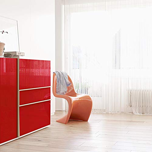 Livelynine Red Contact Paper Self Adhesive Wall Paper Decorations Peel and Stick Wallpaper Kitchen Cabinets Countertops Appliances Glossy Red Vinyl Wrap Removable Waterproof Shelf Liners 15.8x78.8 - size: 15.8"W x 78.8"L