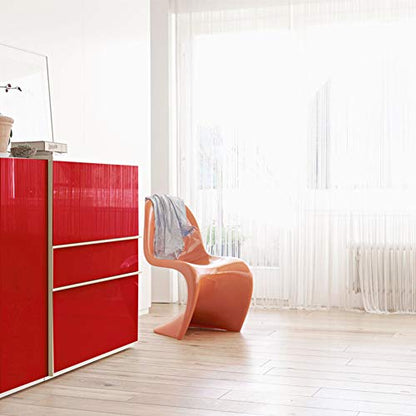 Livelynine Red Contact Paper Self Adhesive Wall Paper Decorations Peel and Stick Wallpaper Kitchen Cabinets Countertops Appliances Glossy Red Vinyl Wrap Removable Waterproof Shelf Liners 15.8x78.8 - size: 15.8"W x 78.8"L