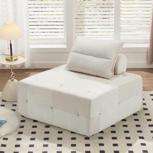 Gecheer Modular Sectional Sofa with Deep Seat & Adjustable Backrest for Living Room Bedroom Lounge Small Spaces