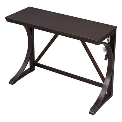 3 Piece Counter Height Dining Table Set with 2 Stools, 47.2 Inch Breakfast Nook Table for Small Spaces, Solid Wood Frame, Farmhouse Apartment Kitchen Set,Espresso - color: Espresso