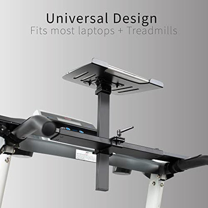 VIVO Universal Laptop Treadmill Desk, Adjustable Ergonomic Notebook Mount Stand for Treadmills Stand-TDML1 - size: 12" x 10.5"