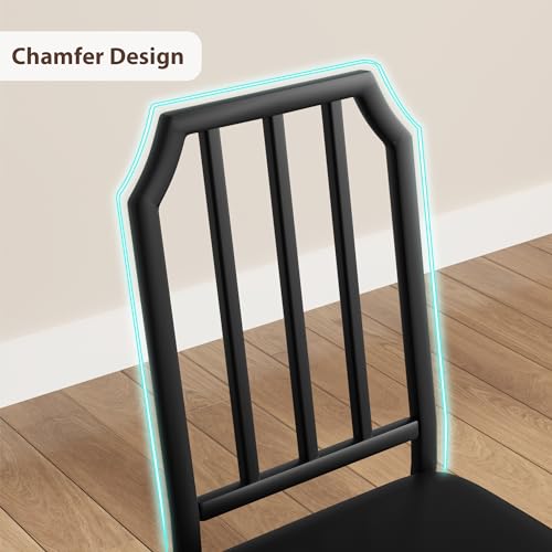 IDEALHOUSE Dining Table Set for 2, Kitchen Table Set of 2 with Upholstered Cushion Chairs, Dining Room Table Set for 2 with Kitchen Chairs, Easy to Assemble, Suitable for Apartment - (Shadow Glass) - size: 1* Table + 2* Chairs (Shadow Glass)