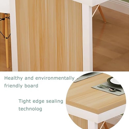 Wall-Mounted Folding Dining Table & Desk - Space-Saving Floating Desk for Home OfficeModern Black DesignMulti-Functional Use in Dining Room & Living Room (80x50cm/31) - color: Black B, size: 80*50cm/31*20IN