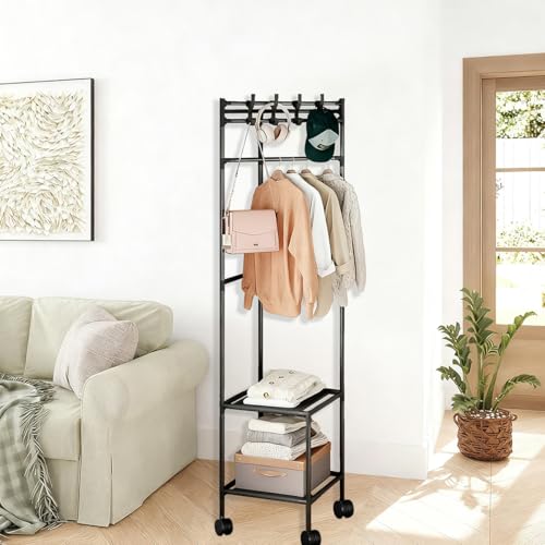 Clothes Rails for Bedroom Bedrooms Corner Clothes Rack Multi-Layer Nightstand Clothes Coat Racks Simple Household Bedroom Floor Standing Hangers Shelve