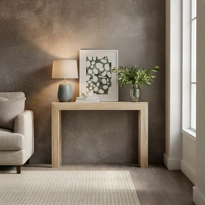 Plank+Beam Modern Console Table, 46 Inch, Blonde | Non-Toxic Finishes, Versatile Design, Modern Design, Easy Assembly, Modern Style, Quick Setup, Solid Wood - color: Blonde, size: 46 Inch
