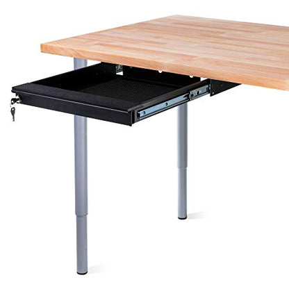 Penn Elcom Under Desk Laptop Drawer, Lockable, for 14” Laptops - Premium Sliding Security Drawers - Model EX-6101B - size: 14-Inch