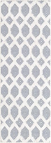 Rugs.com - Sabrina Soto Casa Rug – 6 Ft Runner Navy Blue Cotton Textured Runner – Ideal for Hallways, Entryways, and Kitchens - color: Navy Blue, size: 2'3" x 6' (Runner)