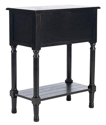 SAFAVIEH Furniture - Primrose 3-Drawer Console Table - Black - Solid Wood - Farmhouse Classic Design - Ideal for Entryway, Living Room, Hallway, 23.5" W x 13" D x 29.5" H (CNS5707B) - color: Black