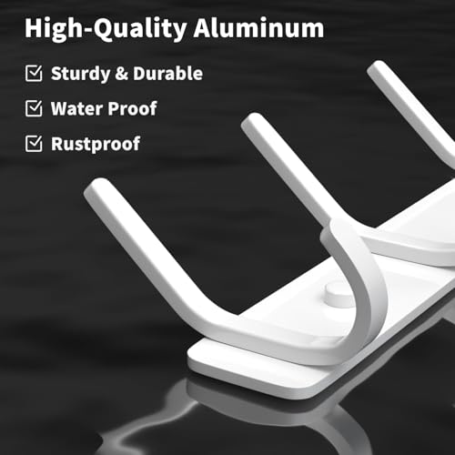Coat Rack Wall Mount Hooks - 15 Inch White Metal 6-Hook Rack(1 Pack) | Modern Kids Room, Entryway & Bathroom Hanger for Towels, Coats, Purses, Bags - color: White, size: 1 Pack