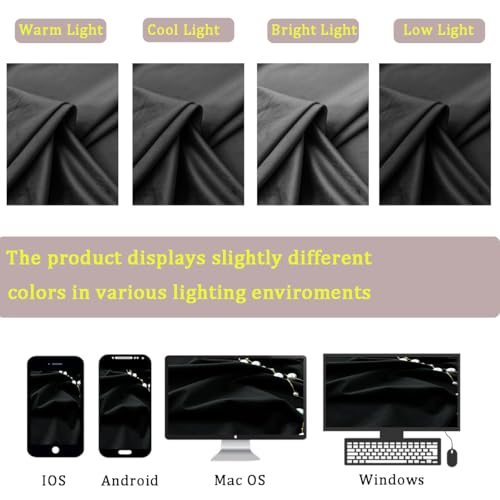 Timeper Black Velvet Curtains 90 inches 2 Panels,Blackout Curtains for Bedroom Living Room Thermal Insulated Luxury Super Soft Window Drapes,Back Tab & Rod Pocket,W52 x L90 inches - color: Black, size: 52"W x 90"L (Pack of 2)