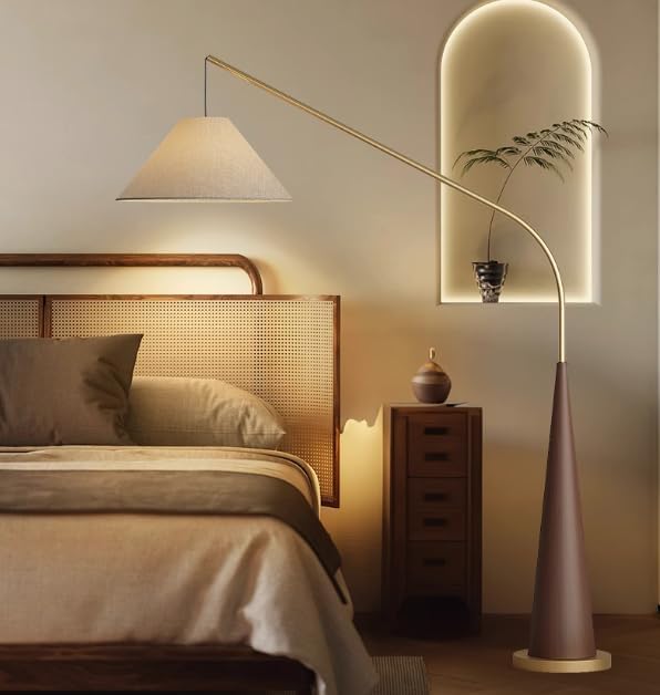 Dimmable Floor Lamp - Arc Light for Living Room, Tall Portable Standing Lamp with Adjustable Brightness, Modern Nordic Style Home Decor, Atmosphere Enhancer