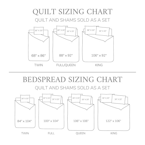 Levtex Home Mills Waffle Twin XL/Twin Quilt Set (68x86in) with 1 Pillow Sham (26x20in) - Chambray - Cotton Waffle Twin Size Quilt Bedding Set - Lightweight, Soft, Pre-Washed - color: Chambray, size: Twin Quilt